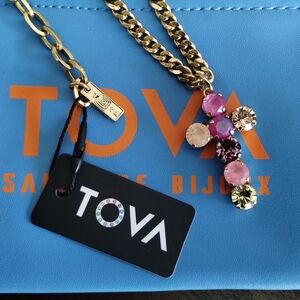 TOVA CROSS NECKLACE IN OMBRE